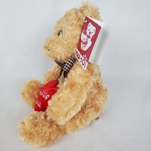 Mai-toi I love you Valentines plush bear - Picture 9 of 11